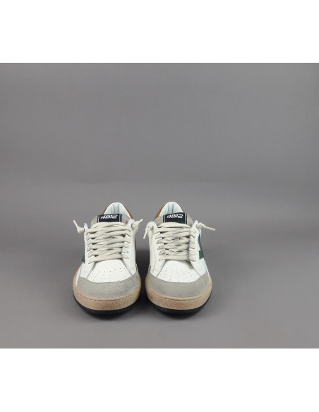 4B12 \ Sneakers Play Uomo Pelle E Camoscio Bianco Prezzo 199,00