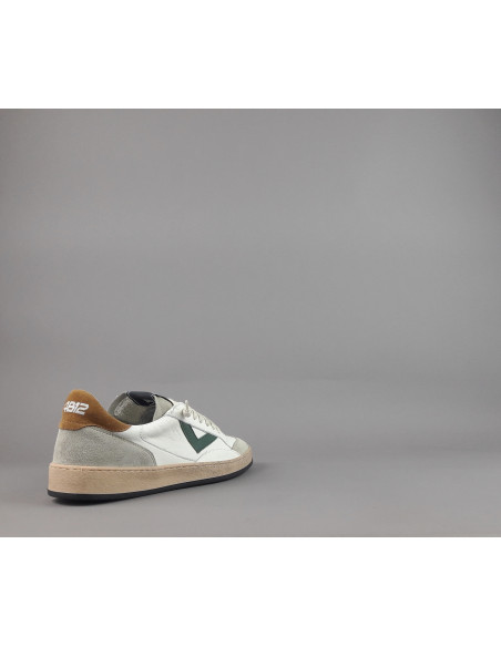 4B12 \ Sneakers Play Uomo Pelle E Camoscio Bianco Prezzo 199,00