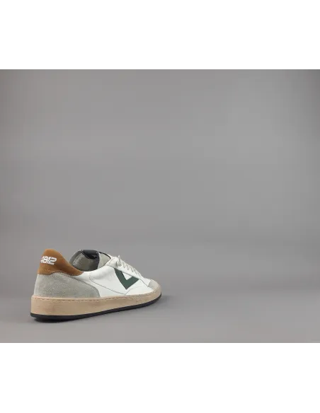 4B12 \ Sneakers Play Uomo Pelle E Camoscio Bianco Prezzo 199,00