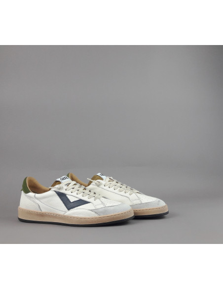 4B12 \ Sneakers Play Uomo Pelle E Camoscio Bianco Prezzo 199,00