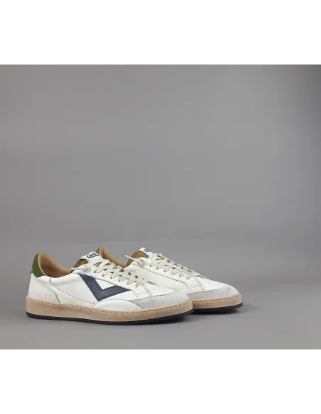 4B12 \ Sneakers Play Uomo Pelle E Camoscio Bianco Prezzo 199,00