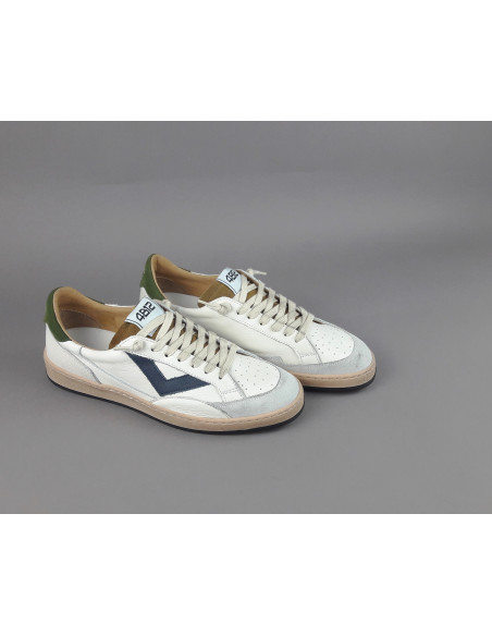 4B12 \ Sneakers Play Uomo Pelle E Camoscio Bianco Prezzo 199,00