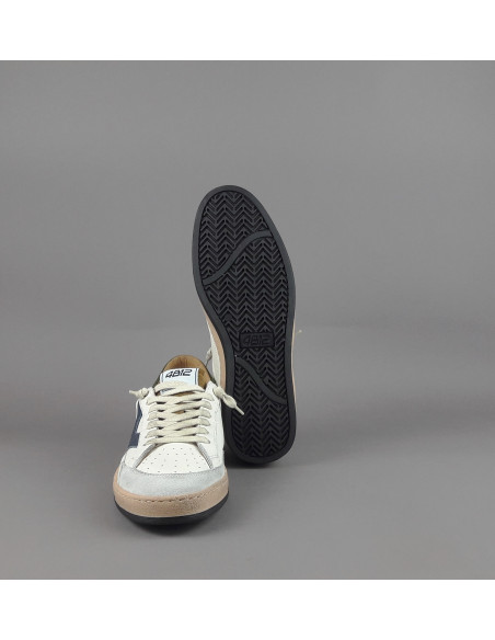 4B12 \ Sneakers Play Uomo Pelle E Camoscio Bianco Prezzo 199,00