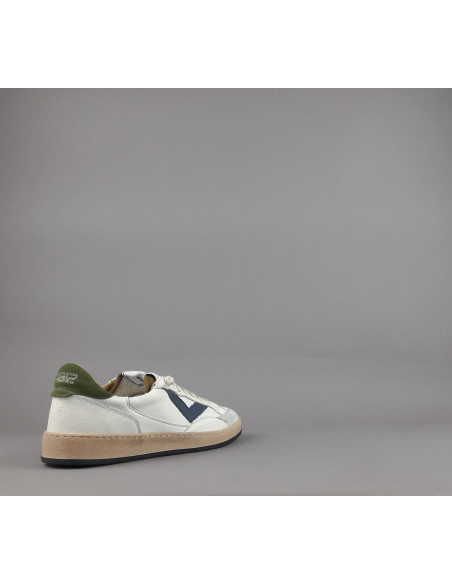 4B12 \ Sneakers Play Uomo Pelle E Camoscio Bianco Prezzo 199,00