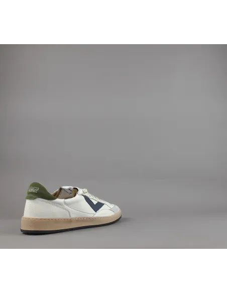 4B12 \ Sneakers Play Uomo Pelle E Camoscio Bianco Prezzo 199,00