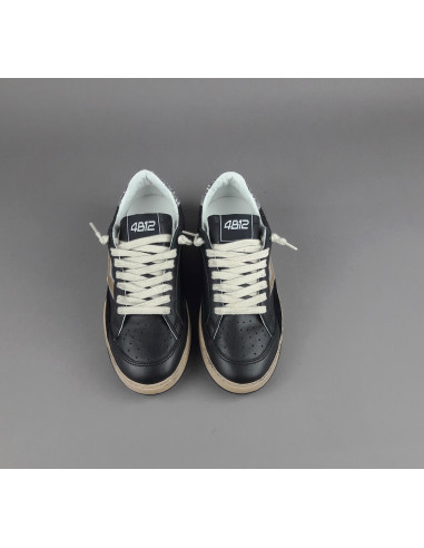 4B12 \ Sneakers Play Donna Pelle Nero Prezzo 199,00