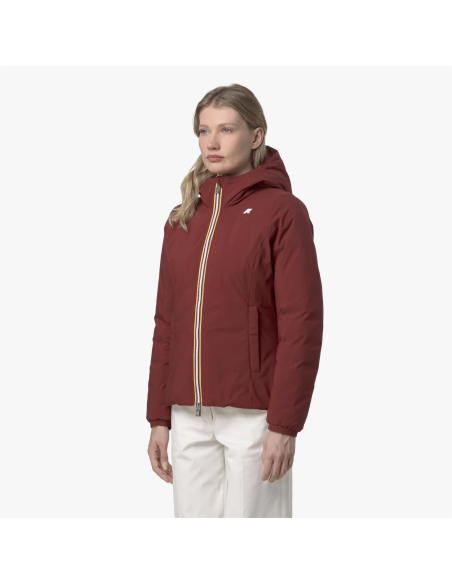 K-Way \ Giubbino Donna Lily Thermo Double Rosso Pompeano Prezzo 410,00