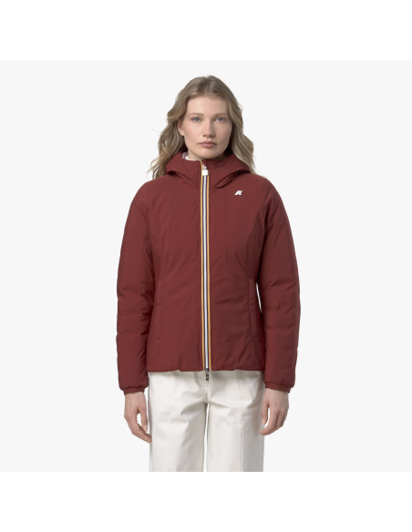 K-Way \ Giubbino Donna Lily Thermo Double Rosso Pompeano Prezzo 410,00