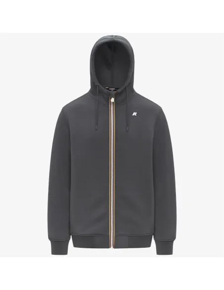 K-Way \ Felpa Giacca Uomo Rainer Scuba Stretch Grigio Scuro Prezzo 150,00
