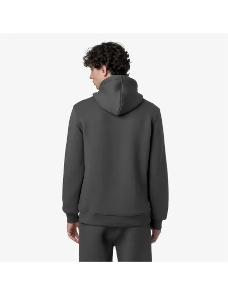 K-Way \ Felpa Giacca Uomo Rainer Scuba Stretch Grigio Scuro Prezzo 150,00
