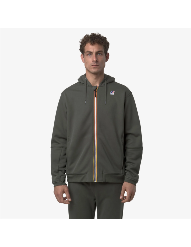 K-Way \ Felpa Uomo Prosper Misto Cotone Verde Militare Prezzo 120,00