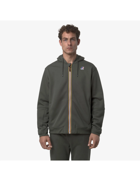 K-Way \ Felpa Uomo Prosper Misto Cotone Verde Militare Prezzo 120,00
