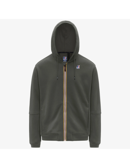 K-Way \ Felpa Uomo Prosper Misto Cotone Verde Militare Prezzo 120,00