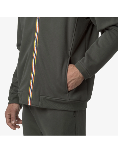 K-Way \ Felpa Uomo Prosper Misto Cotone Verde Militare Prezzo 120,00
