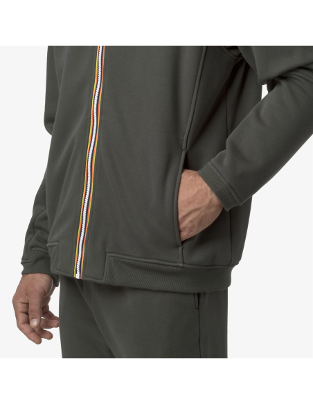 K-Way \ Felpa Uomo Prosper Misto Cotone Verde Militare Prezzo 120,00