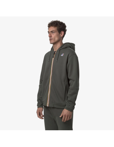 K-Way \ Felpa Uomo Prosper Misto Cotone Verde Militare Prezzo 120,00