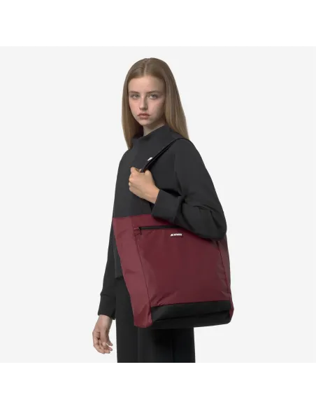K-Way \ Borsa Shopping Donna Elliant Nylon Rosso Pompeano Prezzo 65,00