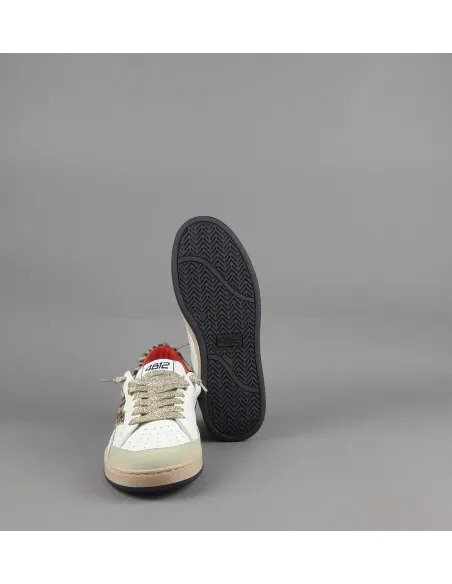 4B12 \ Sneakers Play Donna Pelle Bianco Prezzo 219,00