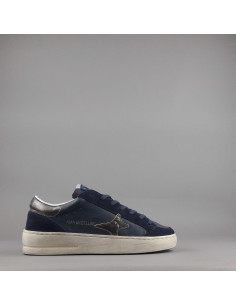 Ama Brand \ Sneakers Uomo Slam Pelle E Camoscio Blu Scuro Prezzo 205,00