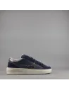 Ama Brand \ Sneakers Uomo Slam Pelle E Camoscio Blu Scuro Prezzo 205,00