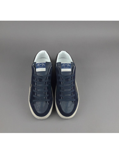 Ama Brand \ Sneakers Uomo Slam Pelle E Camoscio Blu Scuro Prezzo 205,00