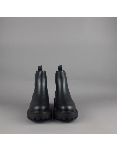 Frau \ Tronchetto Donna Pelle Nero Elastici Laterali Prezzo 139,00