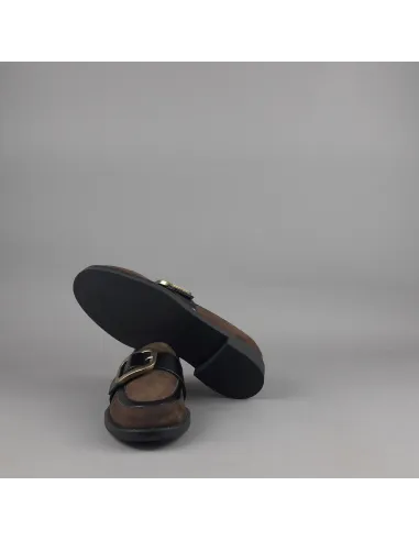 Frau \ Mocassino Basso Donna Camoscio E Pelle Marrone Prezzo 145,00