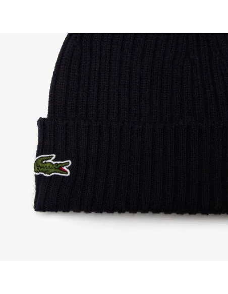 Lacoste \ Cappello Unisex Lana a Costine Blu Scuro Prezzo 55,00