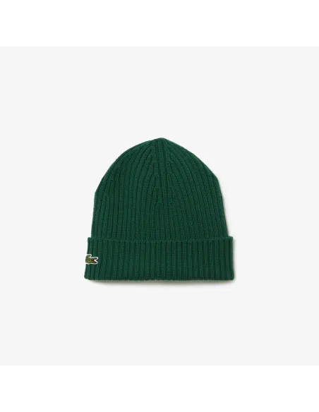 Lacoste \ Cappello Unisex Lana a Costine Verde Prezzo 55,00