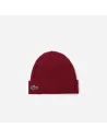 Lacoste \ Cappello Unisex Lana a Costine Bordeaux Prezzo 55,00