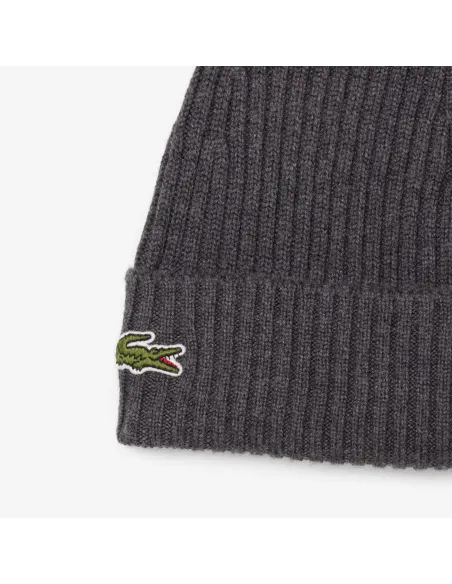Lacoste \ Cappello Unisex Lana a Costine Grigio Prezzo 55,00