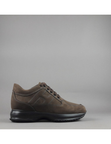 Hogan \ Interactive Uomo Nabuk Marrone Scuro Prezzo 430,00