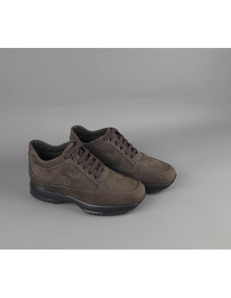 Hogan \ Interactive Uomo Nabuk Marrone Scuro Prezzo 430,00
