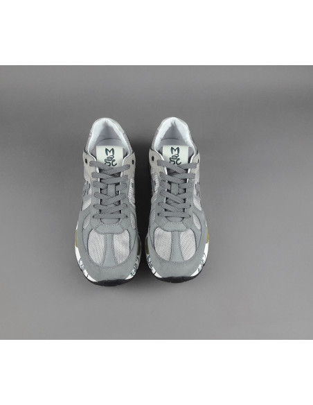 Premiata \ Sneakers Uomo Mase Nabuk E Tela Grigio Prezzo 250,00