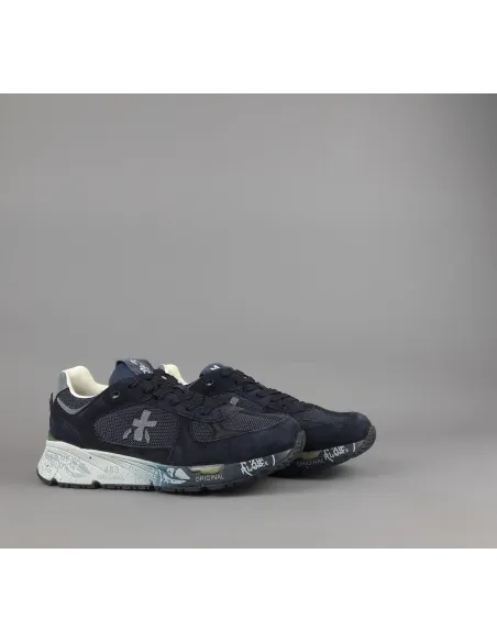 Premiata \ Sneakers Uomo Mase Camoscio Tela Blu Scuro Prezzo 250,00