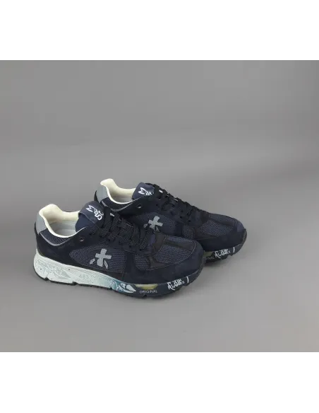 Premiata \ Sneakers Uomo Mase Camoscio Tela Blu Scuro Prezzo 250,00