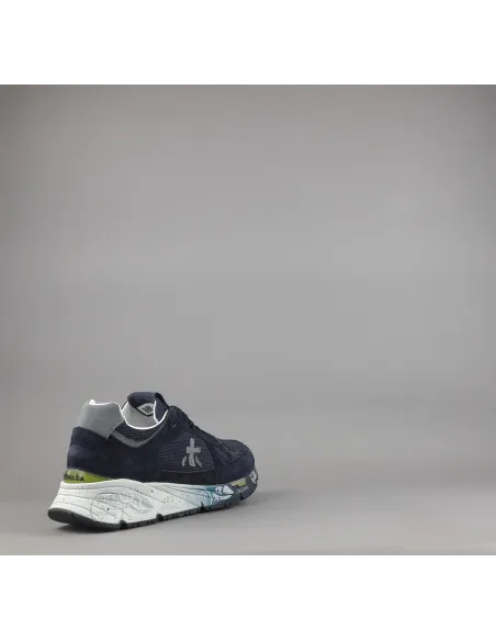 Premiata \ Sneakers Uomo Mase Camoscio Tela Blu Scuro Prezzo 250,00