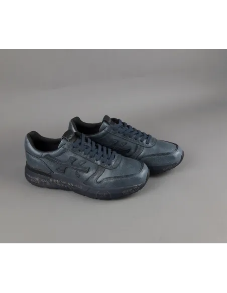 Premiata \ Sneakers Uomo Mick Pelle Blu Prezzo 260,00