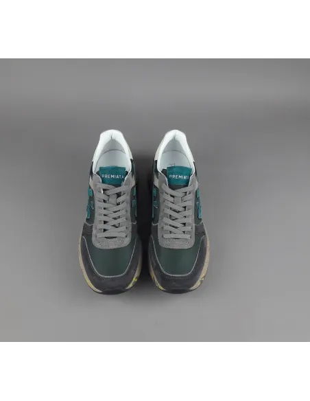 Premiata \ Sneakers Uomo Mick Camoscio E Tela Antracite Prezzo 240,00