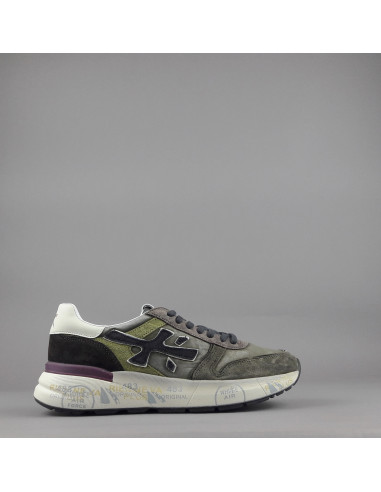 Premiata \ Sneakers Uomo Mick Camoscio E Tela Verde Militare Prezzo 250,00