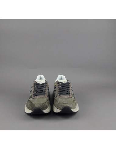 Premiata \ Sneakers Uomo Mick Camoscio E Tela Verde Militare Prezzo 250,00