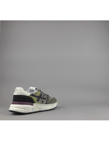 Premiata \ Sneakers Uomo Mick Camoscio E Tela Verde Militare Prezzo 250,00