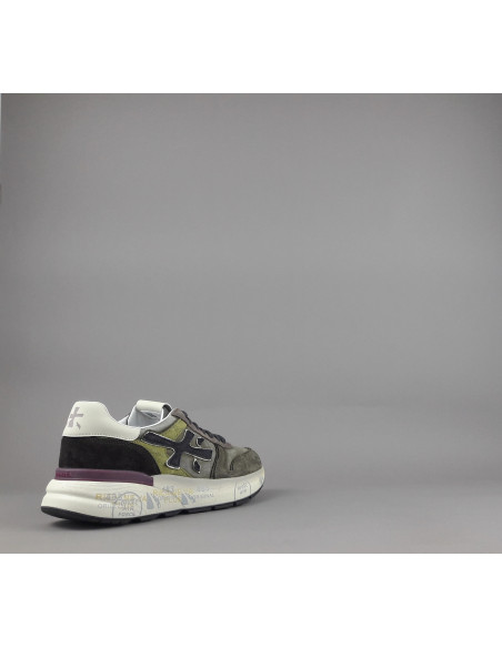 Premiata \ Sneakers Uomo Mick Camoscio E Tela Verde Militare Prezzo 250,00