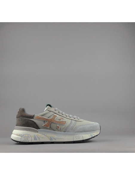 Premiata \ Sneakers Uomo Mick Camoscio E Tela Grigio Chiaro Prezzo 240,00