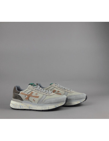 Premiata \ Sneakers Uomo Mick Camoscio E Tela Grigio Chiaro Prezzo 240,00