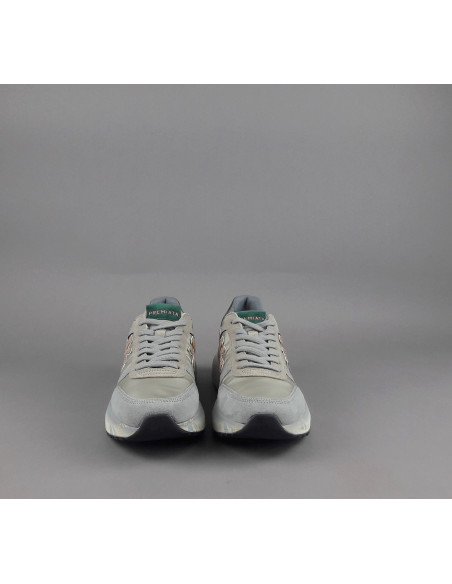 Premiata \ Sneakers Uomo Mick Camoscio E Tela Grigio Chiaro Prezzo 240,00