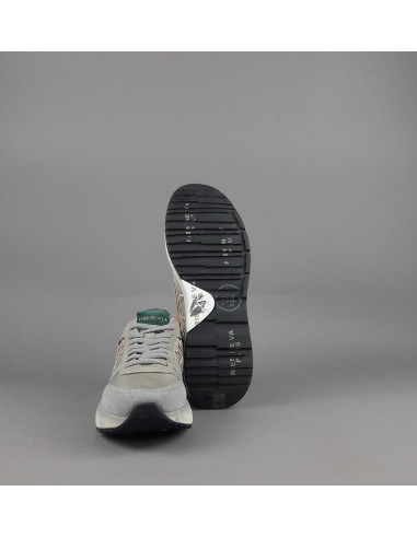 Premiata \ Sneakers Uomo Mick Camoscio E Tela Grigio Chiaro Prezzo 240,00