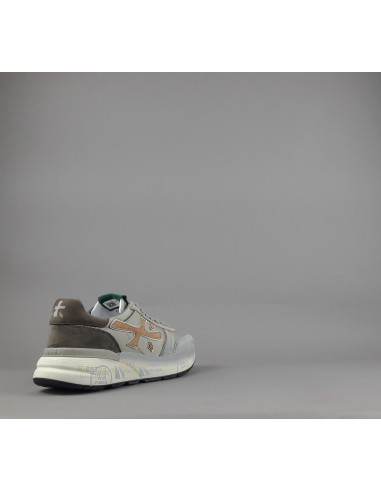 Premiata \ Sneakers Uomo Mick Camoscio E Tela Grigio Chiaro Prezzo 240,00