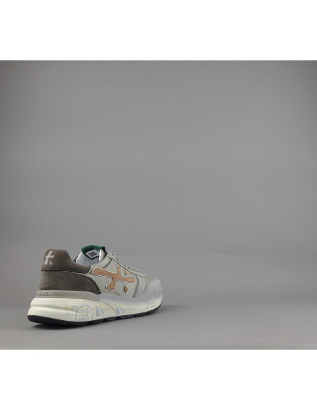 Premiata \ Sneakers Uomo Mick Camoscio E Tela Grigio Chiaro Prezzo 240,00