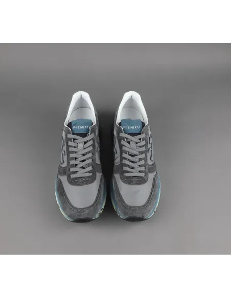 Premiata \ Sneakers Uomo Mick Camoscio E Tela Grigio Prezzo 240,00